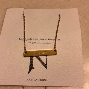 Hook and Nona Dream tag necklace